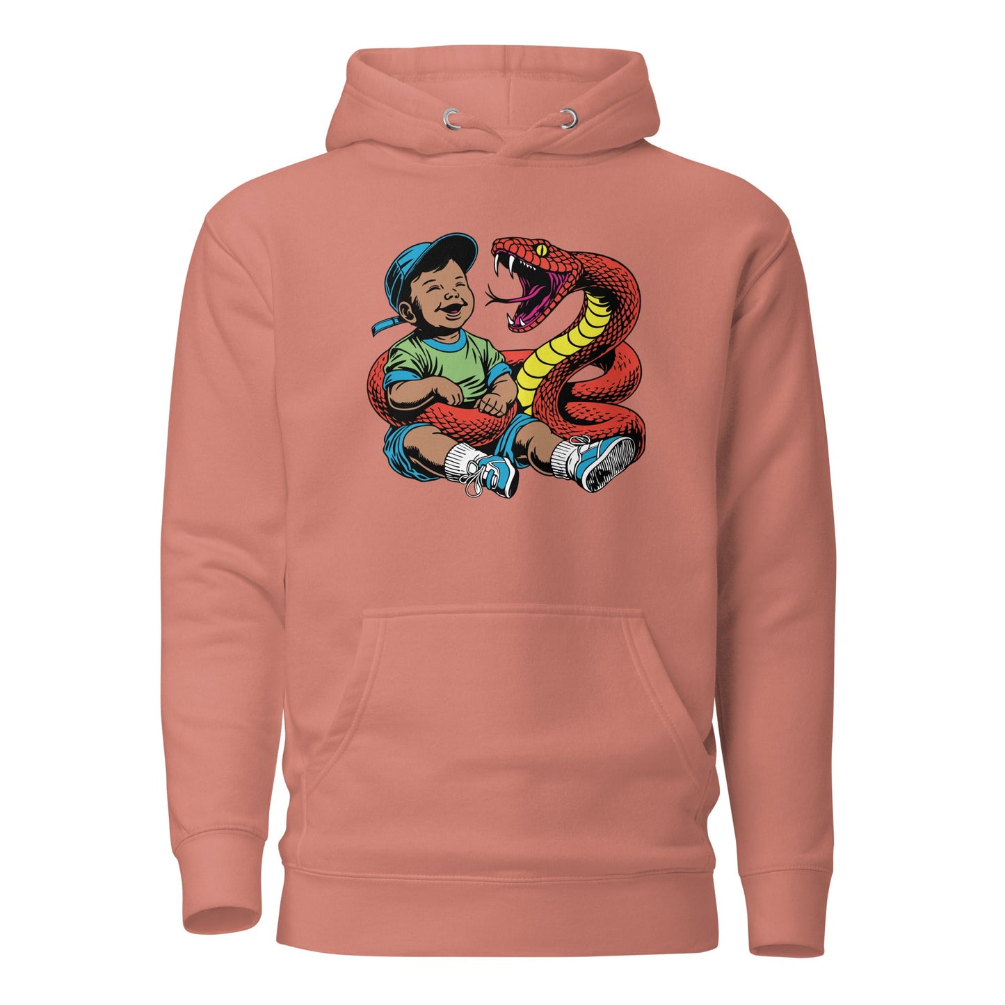 Orange Snake Safe Baby - Premium Hoodie
