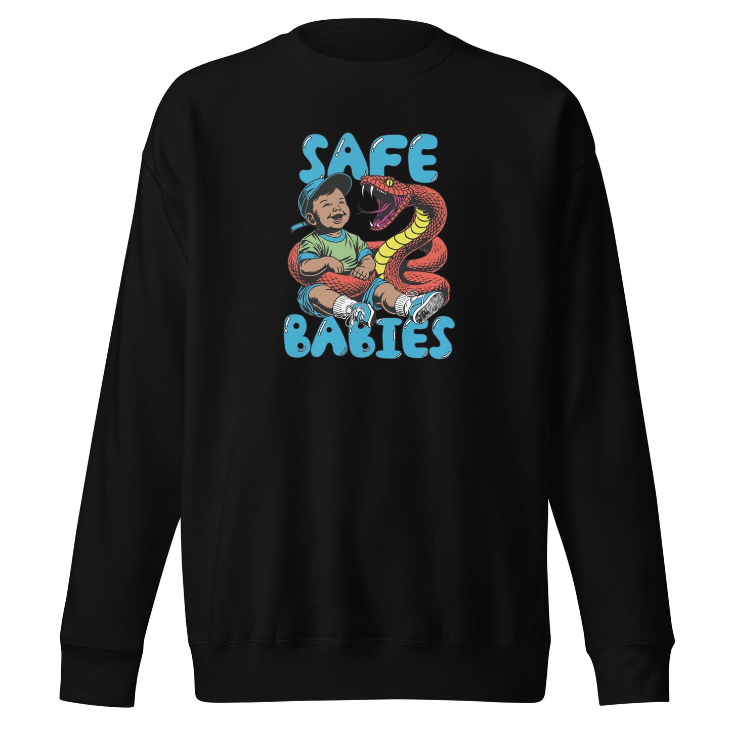 Orange Snake Safe Baby - Premium Sweatshirt