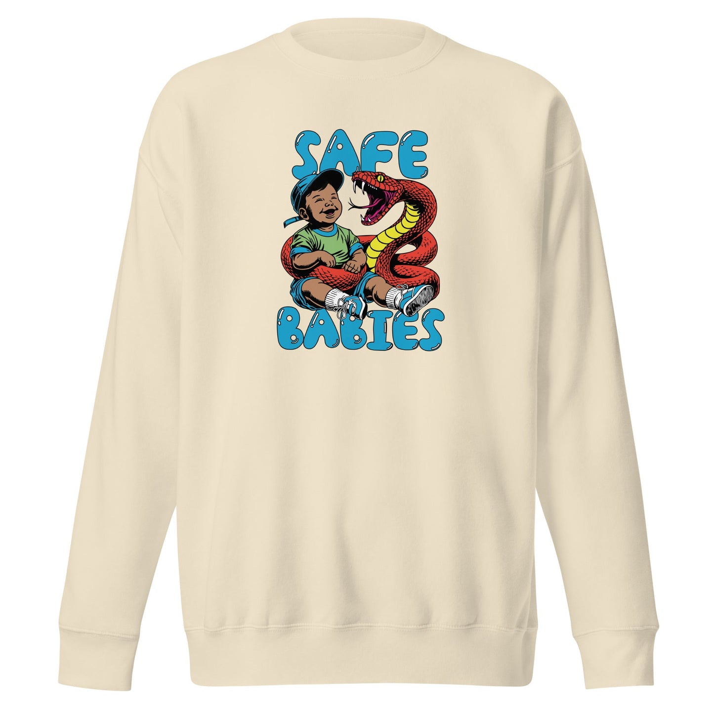 Orange Snake Safe Baby - Premium Sweatshirt