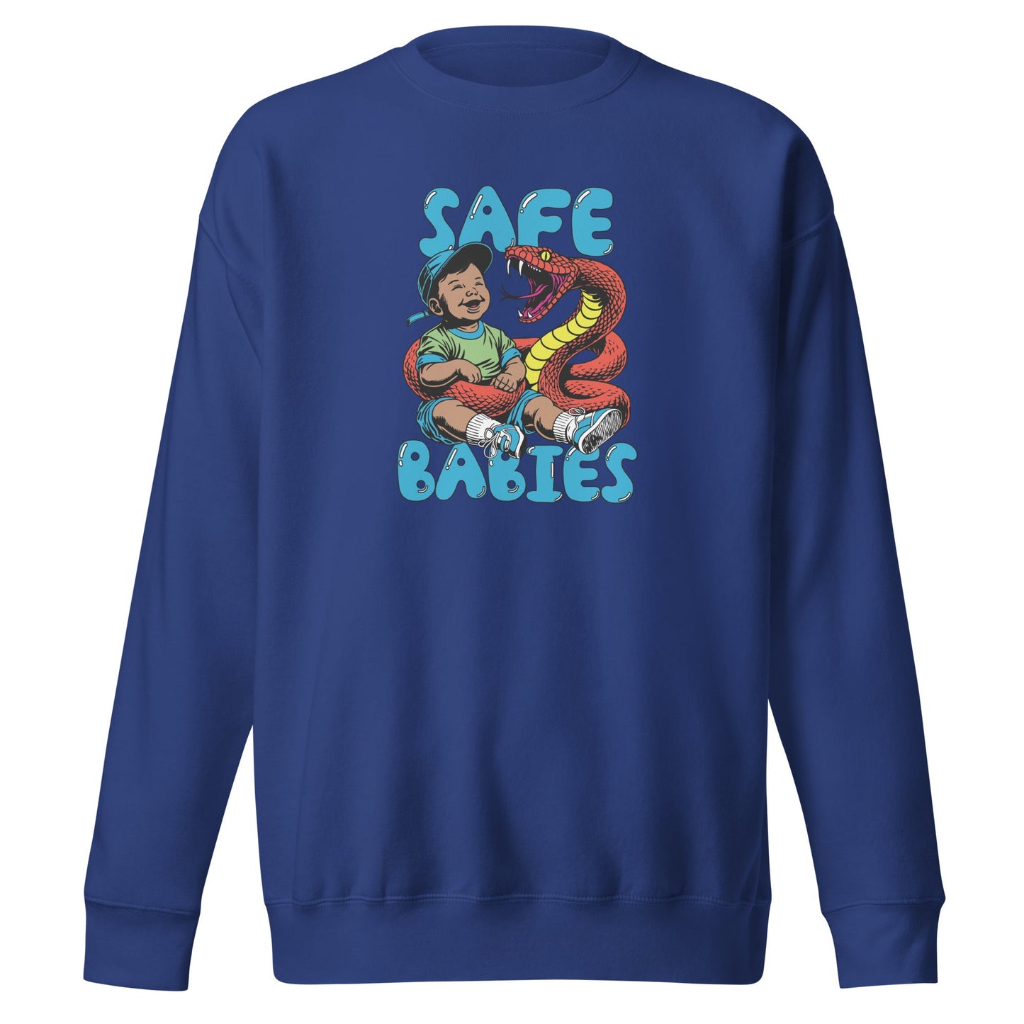 Orange Snake Safe Baby - Premium Sweatshirt