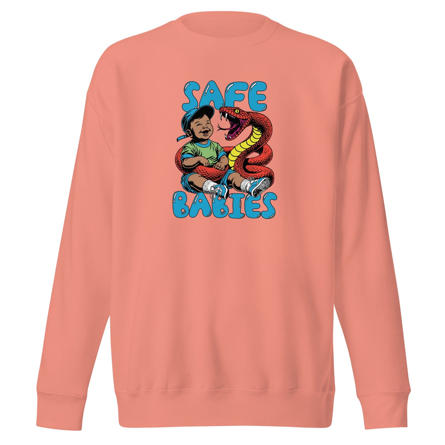 Orange Snake Safe Baby - Premium Sweatshirt