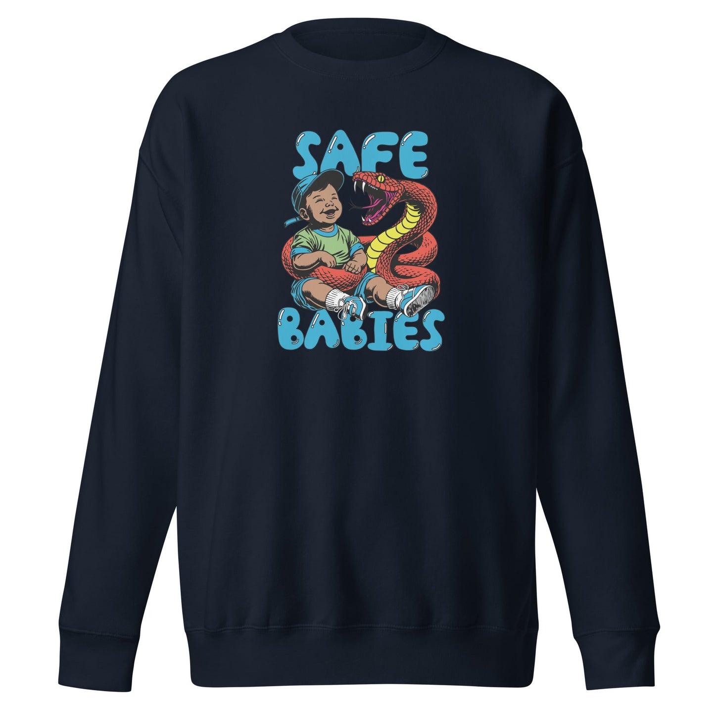 Orange Snake Safe Baby - Premium Sweatshirt
